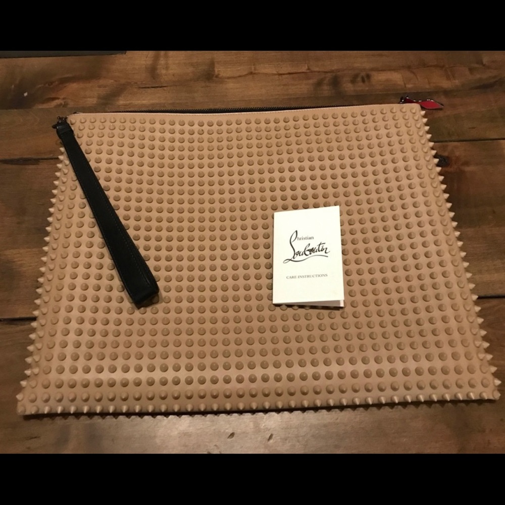 Christian Louboutin Peter Pouch “Tan Color”